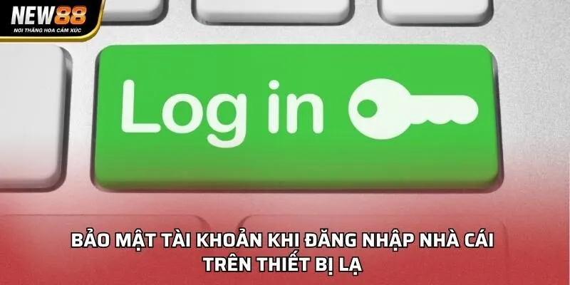 Bảo mật tài khoản khi đăng nhập nhà cái trên thiết bị lạ