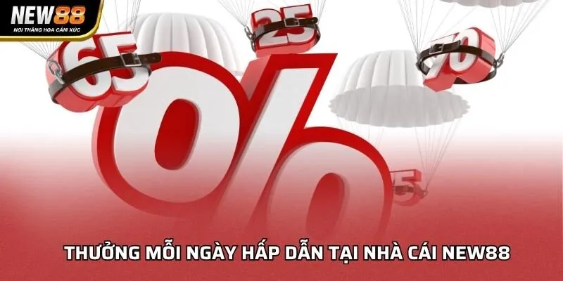 Thưởng mỗi ngày hấp dẫn tại nhà cái NEW88